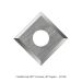 CARBIDE INSERT, .413 SQ (10.5mm x 10.5mm x 1.5mm)