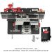 Adjusta-Joint Box Joint Sled, includes 2 Knuckle Clamps, 3 Index Pins,  2 Sacrificial Subfence & Rack-It
