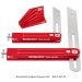 Deluxe Bevel Square Set includes: Bevel Square 7", Bevel Square 12", Bevel Block