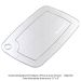 Small Cutting Board Template with Juice Groove, 2-Piece, 13" x 8"