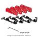 EZ-Edge Corner Plane Deluxe Set, Includes Four EZ-Edge Corner Planes, 1/8", 3/16", 1/4" Radius, 45 Degree Chamfer, and 4 Rack-Its