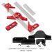 in-DEXABLE Square Deluxe Kit - Protractor, Center Finder, Combination, Double Square Heads, 18, 12 and 6 Inch Blades with 4 Rack-It's 