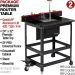 Premium Router Table Package 2 - Includes SF-PRO Universal Fence, 24x32 Phenolic Table, Quicklift 420 Router Lift (fits 4.2" diameter router), Downdraft Cabinet, Adjustable Steel Stand, Wheel Kit 