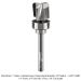 CARBIDE HEAD BOWL BIT, 3-FL, 1/4"SH, 3/4" DIA, 1/4" RAD, 5/8" CL, 2-7/8" OAL
