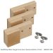 Stealth Stop Miter Gauge Fence - Zero Clearance Blocks - 3 pack