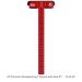 Precision Woodworking T-Square - 24 Inch with Rack-It