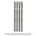 ULTRA-SHEAR SOLID CARBIDE END MILL, 4-FLUTE, 1/8" SHANK, 1/8"DIA, 3/8" CUT LENGTH, 2" OAL, SQUARE END - MADE IN USA - 4 PACK