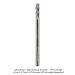 SOLID CARBIDE END MILL, 4-FLUTE, 1/8" SHANK, 1/8" DIA, 3/8" CL, 2" OAL, SQUARE END - MADE IN USA