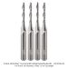 SOLID CARBIDE UP CUT 2 FL, 1/4"SH, 1/8" DIA, 13/16" CL, 2-1/2" OAL, 4-PACK