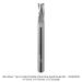 SOLID CARBIDE SLOW SPIRAL UP-CUT, 3-FL, 1/4" SH, 1/4" DIA, 1/2" CL, 2-1/2" OAL