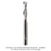 SOLID CARBIDE UP-CUT SPIRAL, 1/4" SH, 2 FL, 6mm DIA, 21mm CL, 2-1/2" OAL