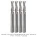 SOLID CARBIDE UPCUT 1/4"SH, 2 FL, 1/4" DIA, 3/4" LOC, 2-1/2"OAL - 4-PACK
