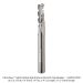 SOLID CARBIDE UPCUT CHIP BREAKER, 3-FL, 1/4" SH, 1/4" DIA, 3/4" CL, 2-1/2" OAL, SUPER-C CARBIDE