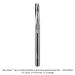 SOLID CARBIDE SLOW SPIRAL UP CUT, 3-FL, 1/4" SH, 1/4" DIA, 1" CL, 3" OAL
