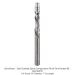 SOLID CARBIDE COMPRESSION FLUSH TRIM, 2 FL, 1/4" SH, 1" CL, 3"OAL