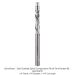 SOLID CARBIDE COMPRESSION FLUSH TRIM, 2 FL, 1/4" SH, 1-1/4" CL, 3.5"OAL