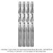 SOLID CARBIDE DOWNCUT FLUSH TRIM, 2 FL, 1/4" SH, 1/4" DIA, 1-1/2" CL, 3-1/2" OAL, 4-PACK