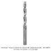 SOLID CARBIDE DOWNCUT FLUSH TRIM, 2 FL, 1/4" SH, 1/4" DIA, 1-1/2" CL, 3-1/2" OAL