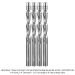 SOLID CARBIDE UPCUT FLUSH TRIM, 2 FL, 1/4" SH, 1/4" DIA, 1-1/2" CL, 3-1/2" OAL, 4-PACK