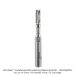 CARBIDE HEAD MICRO BEARING PATTERN BIT, SPIRAL UP CUT, 2 FL, 1/4" SH, 3/16" DIA, 1/2" CL, 2-1/4" OAL
