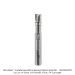CARBIDE HEAD MICRO BEARING PATTERN BIT, UP SPIRAL, 1/4" SH, 2 FL, 1/4" DIA, 1/4" CL, 2" OAL