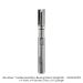 CARBIDE HEAD MICRO BEARING PATTERN BIT, STRAIGHT, 1/4" SH, 2 FL, 1/4" DIA, 1/2" CL, 2-1/4" OAL