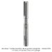 CARBIDE HEAD MICRO BEARING PATTERN BIT, STRAIGHT, 1/4" SH, 2 FL, 1/4" DIA, 3/4" CL, 2-1/2" OAL