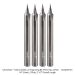 SOLID CARBIDE ENGRAVING BIT, 2-FL, 1/4" SH, 22 DEG, PENCIL TIP, 2-1/2" OAL, 4-PACK