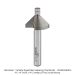 CARBIDE TIPPED MICRO BEARING CHAMFER BIT, 45 DEG, OPEN BOX