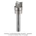 CARBIDE HEAD COMPACT SHALLOW PATTERN BIT 1/4" SH, 1/2"D, 3-FL, 1/4" CL, 1-7/8"OAL