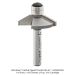 CARBIDE TIPPED CHAMFER BIT, 60 DEG, 2-FL, 1/4" SH, 3/16" CUT HEIGHT, DOUBLE BEARING