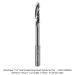SOLID CARBIDE DEEP REACH BALL NOSE, 3-FL, 1/4" SH, 1/4" DIA, 1" CL, 2" REACH, 3" OAL