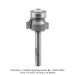 CARBIDE TIPPED ROUNDOVER, 3-FL, 1/4" SH, 1/8" RADIUS, 5/8" BEARING