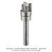 CARBIDE HEAD COMPACT SHALLOW PATTERN BIT, 1/4" SH, 1/2"D, 3-FL, 5/16" CL, 1-15/16" OAL