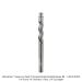 SOLID CARBIDE, 3 FL DOWNCUT FLUSH TRIM 1/4"SH, 1/4" DIA, 3/4" CL, 3" OAL