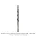 SOLID CARBIDE 3 FL DOWNCUT FLUSH TRIM 1/4"SH, 1/4" DIA, 1" CL, 3" OAL
