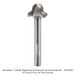 CARBIDE TIPPED JUICE GROOVE BIT, 3-FL, 1/4" SH, 3/8" NOSE DIAMETER