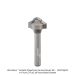 CARBIDE TIPPED JUICE GROOVE BIT, 2-FL, 1/4" SH, 3/8" NOSE DIAMETER