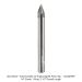 SOLID CARBIDE ENGRAVING BIT, 3-FL, 1/4" SH, 40 DEG, PENCIL TIP, 2-1/2" OAL