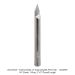 SOLID CARBIDE ENGRAVING BIT, 1-FL, 1/4" SH, 45 DEG, PENCIL TIP, 2-1/2" OAL