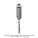 CARBIDE TIPPED FLUSH TRIM BIT 2-FL, 1/4" SH, 1/2" D, 1" CL, 3" OAL
