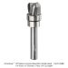 CARBIDE HEAD COMPACT BOWL BIT, UP SPIRAL, 3-FL, 1/4" SH, 1/2" D, 3/8" CL, 1/8" RAD, 2" OAL