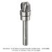 CARBIDE HEAD COMPACT BOWL BIT, UP SPIRAL, 3-FL, 1/4" SH, 1/2" D, 3/8" CL, 3/16" RAD, 2" OAL