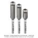 CARBIDE TIPPED FLUSH TRIM BIT 2-FLUTE, 1/4" SH, 1/2" DIA, 3-PC SET