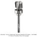 CARBIDE HEAD BOWL BIT, 3-FL, 1/4"SH, 3/4" DIA, 3/16" RAD, 5/8" CL, 2-7/8" OAL