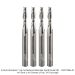 SOLID CARBIDE UPCUT 2-FL, 1/4"SH, 7/32" DIA, 3/4" CL, 2-1/2" OAL, 4-PACK