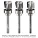 CARBIDE HEAD BOWL BIT, 3-FL, 1/4"SH, 3/4" DIA, 5/8" CL, 2-7/8" OAL, 3-PC SET 