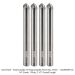 SOLID CARBIDE ENGRAVING BIT, 3-FL, 1/4" SH, 90 DEG, PENCIL TIP, 2-1/2" OAL, 4-PACK