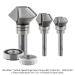 CARBIDE TIPPED FINGER GRIP, V-GROOVE, 2-FLUTE, 3-PC SET. INCLUDES US2207FGV, US2210FGV, US5212FGV.