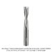 SOLID CARBIDE RAISED LAND MORTISE AND TENON BIT, 2-FL, 3/8" SH, 3/8" D, 1-3/8" CL, 3" OAL